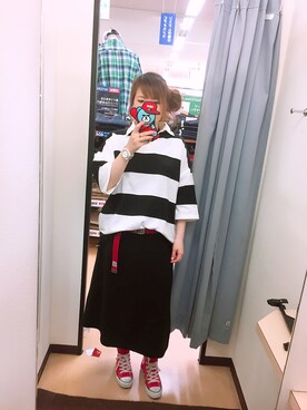 「VISION（ヴィジョン）のアイテム（財布/小物）」を使った、ティアラさん（レディース・158cm）の夏コーディネート