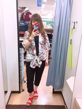 「A（エィス）のアイテム（トップス）」を使った、ティアラさん（レディース・158cm）の夏コーディネート