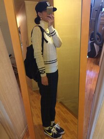 無印良品 | チェックウールツイードアンクルパンツ(その他パンツ)