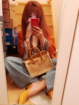 「Ungrid（アングリッド）のアイテム（その他トップス）」を使った、よっこさん（レディース・161cm）の春コーディネート