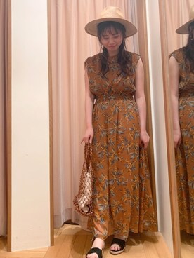 Te Chichi テチチ のワンピース ドレス オレンジ系 を使った人気ファッションコーディネート Wear