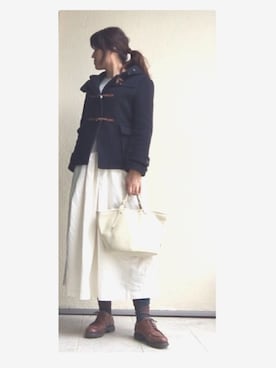 「アイテム（ダッフルコート）」を使った、mariさん（レディース・167cm・40代）の冬コーディネート
