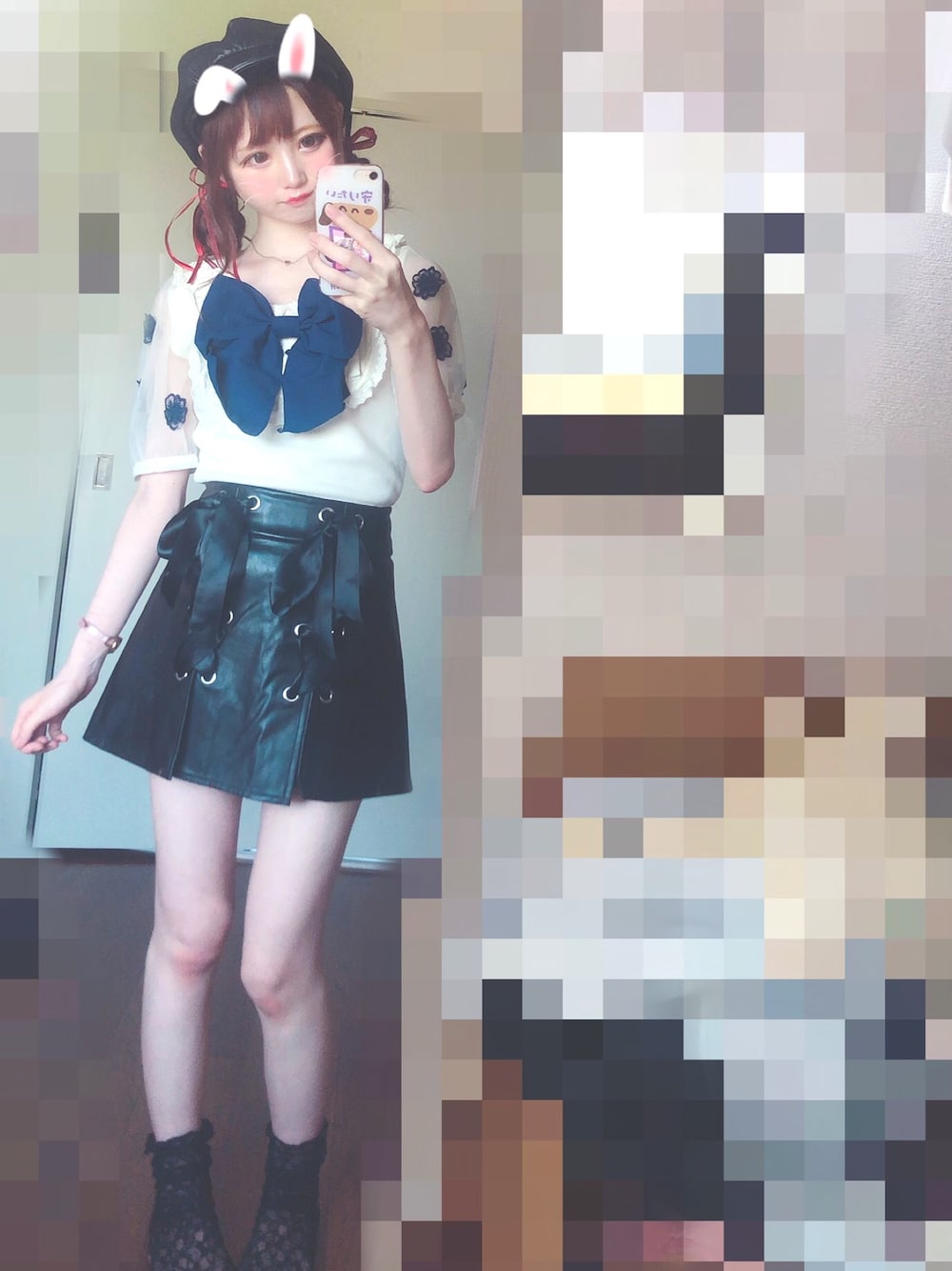 「夏、ラクチンコーデ、カジュアル、おしゃれさんと繋がりたい、プチプラ、量産型」｜「LIZ LISAのアイテム（トップス、ホワイト系）」を使った、ゆいたんさん（レディース・158cm）の夏コーディネートの1枚目の写真