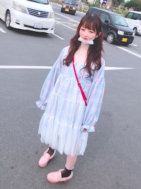 「Bobon21（ボボンニジュウイチ）のアイテム（ワンピース/ドレス）」を使った、ゆいたんさん（レディース・158cm）の秋コーディネート