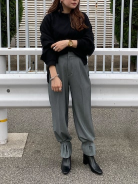 YU さん（レディース・159cm）の秋コーディネート