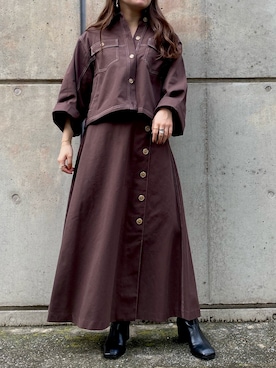 YU さん(レディース・159cm)の秋コーディネート