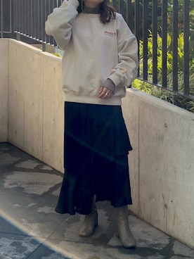 YU さん（レディース・159cm）の冬コーディネート