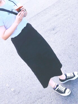 「Daniel Wellington（ダニエルウェリントン）の【Daniel Wellington】レザーバンド３６ＭＭ（アナログ腕時計）」を使った、ぴーすけさん（レディース・157cm）の秋コーディネート