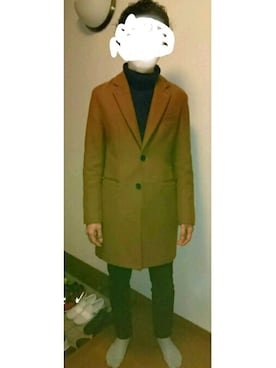 「glory crew（グローリークルー）のアイテム（ニット/セーター）」を使った、MASASHI SHIBUYAさん（メンズ・177cm）の冬コーディネート