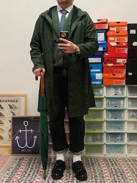 「The Hill-Side（ヒルサイド）のアイテム」を使った、JPさん（メンズ・172cm）の春コーディネート