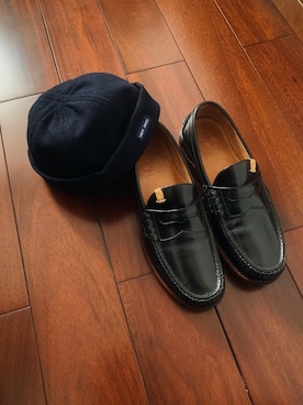 「SAINT JAMES（セントジェームス）のアイテム（帽子）」を使った、JPさん（メンズ・172cm）の春コーディネート