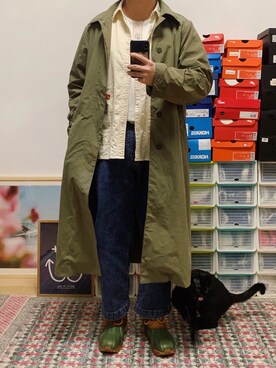 「OMNIGOD（オムニゴッド）のアイテム（トップス）」を使った、JPさん（メンズ・172cm）の春コーディネート