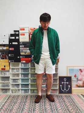 「日系极简」｜「アイテム（腕時計）」を使った、JPさん（メンズ・172cm）の夏コーディネート