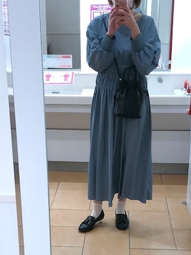「ZARAワンピース」｜ちさとまさん（レディース・164cm）の秋コーディネート