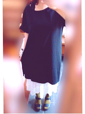 「お散歩」｜「アイテム（その他）」を使った、SHiEさん（レディース・151cm）の夏コーディネート