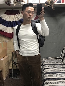 「G&F WORKERS」｜NobuoYamaguchiさん（メンズ・169cm）の秋コーディネート