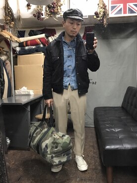 「G&F WORKERS」｜NobuoYamaguchiさん（メンズ・169cm）の秋コーディネート