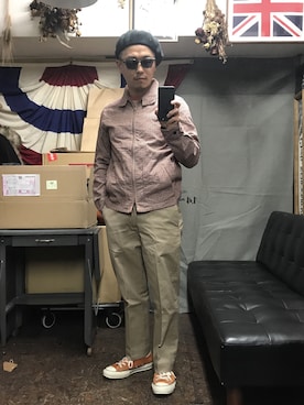 「G&F WORKERS」｜NobuoYamaguchiさん（メンズ・169cm）の春コーディネート