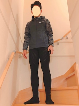 「ランニングスタイル」｜「アイテム（ジャージ）」を使った、songpuさん（メンズ・172cm）の春コーディネート