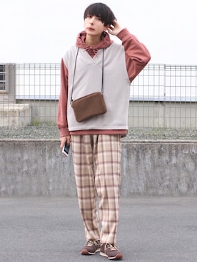 ろむしさん（メンズ・174cm）の春コーディネート