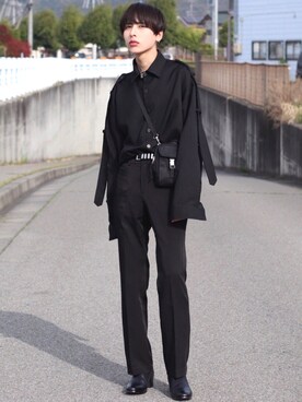 「endevice（エンデヴァイス）のアイテム（シューズ）」を使った、ろむしさん（メンズ・174cm）の春コーディネート