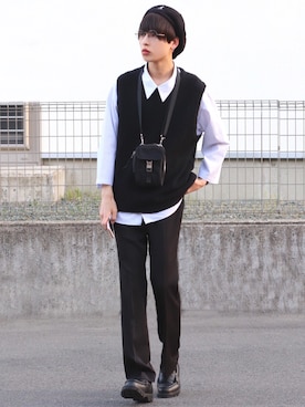 「KANGOL（カンゴール）の[KANGOL]Bamboo Jax Beret/[カンゴール]バンブー メッシュベレー（ハンチング/ベレー帽）」を使った、ろむしさん（メンズ・174cm）の春コーディネート