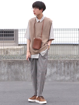 ろむしさん（メンズ・174cm）の春コーディネート