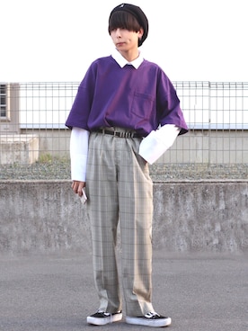「KANGOL（カンゴール）の[KANGOL]Bamboo Jax Beret/[カンゴール]バンブー メッシュベレー（ハンチング/ベレー帽）」を使った、ろむしさん（メンズ・174cm）の春コーディネート