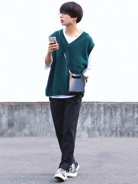 Guのニットベストは1490円 税抜き りょうすけのお気に入りフォルダ Wear