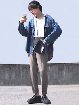 ろむしさん(メンズ・174cm)の夏コーディネート