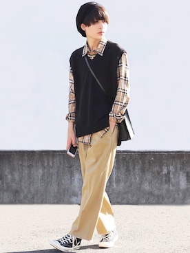 ろむしさん（メンズ・174cm）の秋コーディネート