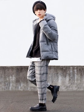 「jiggys shop（ジギーズショップ）のアイテム（ジャケット/アウター）」を使った、ろむしさん（メンズ・174cm）の秋コーディネート