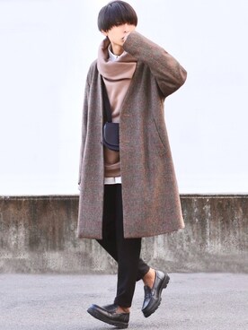 ろむしさん（メンズ・174cm）の冬コーディネート