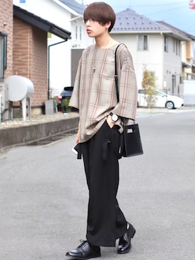 ろむしさん（メンズ・174cm）の春コーディネート