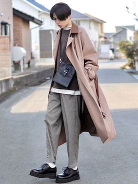 ろむしさん（メンズ・174cm）の冬コーディネート