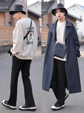 ろむしさん(メンズ・174cm)の冬コーディネート