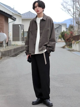 ろむしさん（メンズ・174cm）の春コーディネート