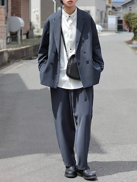 「shiki tokyo（シキトウキョウ）のアイテム」を使った、ろむしさん（メンズ・174cm）の春コーディネート