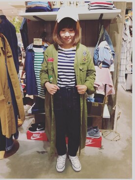 charkoさん（レディース・152cm）の冬コーディネート