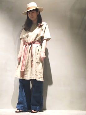 「HELIOPOLE（エリオポール）のアイテム（ワンピース/ドレス）」を使った、GA-SUさん（レディース・158cm）の春コーディネート