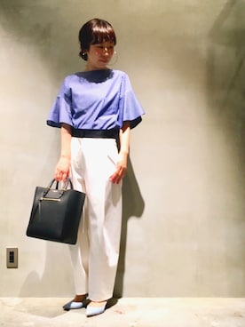 「HELIOPOLE（エリオポール）のアイテム」を使った、GA-SUさん（レディース・158cm）の夏コーディネート