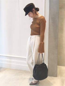 「CINQUANTA（チンクアンタ）のアイテム」を使った、GA-SUさん（レディース・158cm）の秋コーディネート