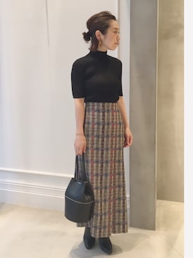 「HELIOPOLE（エリオポール）のアイテム」を使った、GA-SUさん（レディース・158cm）の秋コーディネート