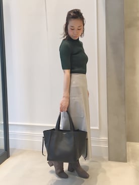 「HELIOPOLE（エリオポール）のアイテム」を使った、GA-SUさん（レディース・158cm）の秋コーディネート