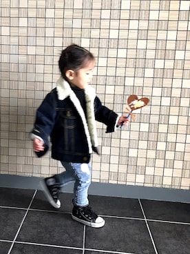 you☺︎さん（キッズ・90cm）の冬コーディネート