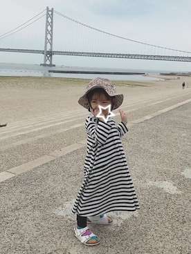 「READY MADES（レディーメイド）のアイテム」を使った、you☺︎さん（キッズ・90cm）の春コーディネート