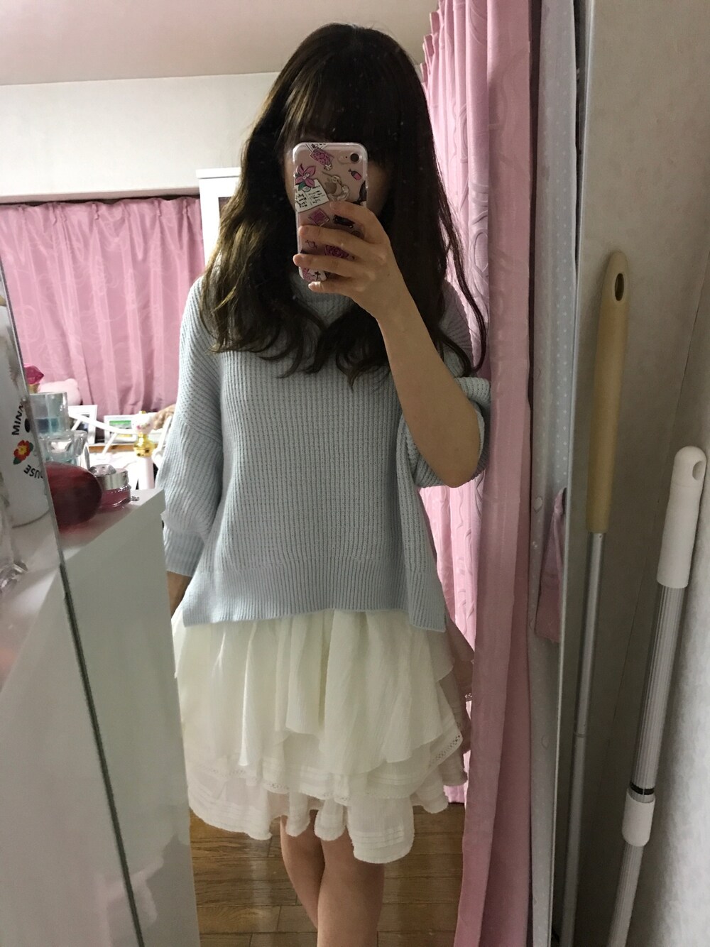 「はるコーデ、通勤、楽チン、ワンピース、snidel、スナイデル」｜「SNIDELのアイテム（ワンピース、ブルー系）」を使った、yuutanさん（レディース・148cm）の春コーディネートの1枚目の写真