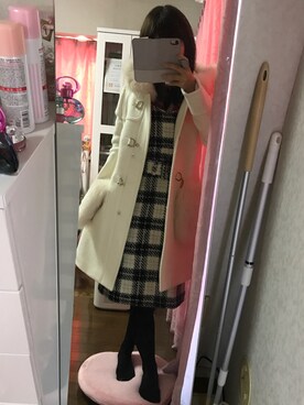 「Rirandture（リランドチュール）のアイテム（ダッフルコート）」を使った、yuutanさん（レディース・148cm）の冬コーディネート
