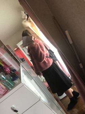 「dazzlin（ダズリン）のアイテム（その他アウター）」を使った、yuutanさん（レディース・148cm）の冬コーディネート