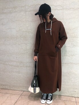 「CONVERSE TOKYO（コンバーストウキョウ）のアイテム（キャップ）」を使った、haruka.Sさん（レディース・160cm）の秋コーディネート